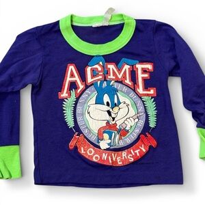Vintage Looney Tunes Bugs Bunny Looniversity Warner Bros 90s long sleeve 2